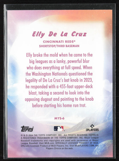 2024 Topps Update #MYS-6 Elly De La Cruz Mystical Blue