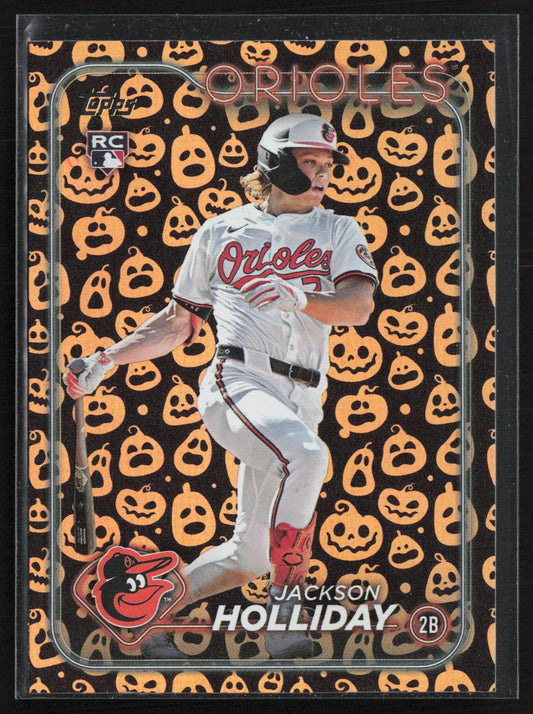 2024 Topps Update #US50 Jackson Holliday Holiday Jack O'Lanterns