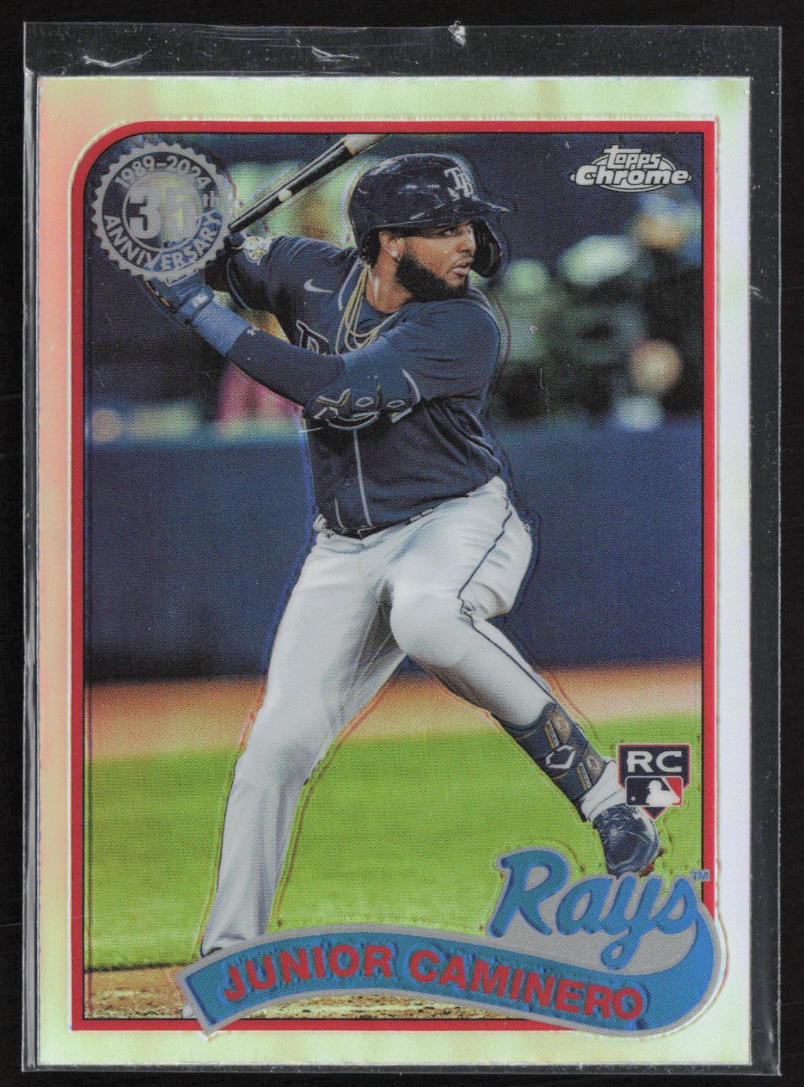 2024 Topps Chrome #89CB-15 Junior Caminero 1989 Topps Baseball 35th Anniversary