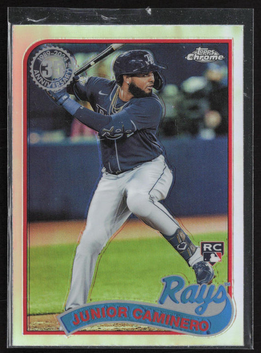 2024 Topps Chrome #89CB-15 Junior Caminero 1989 Topps Baseball 35th Anniversary