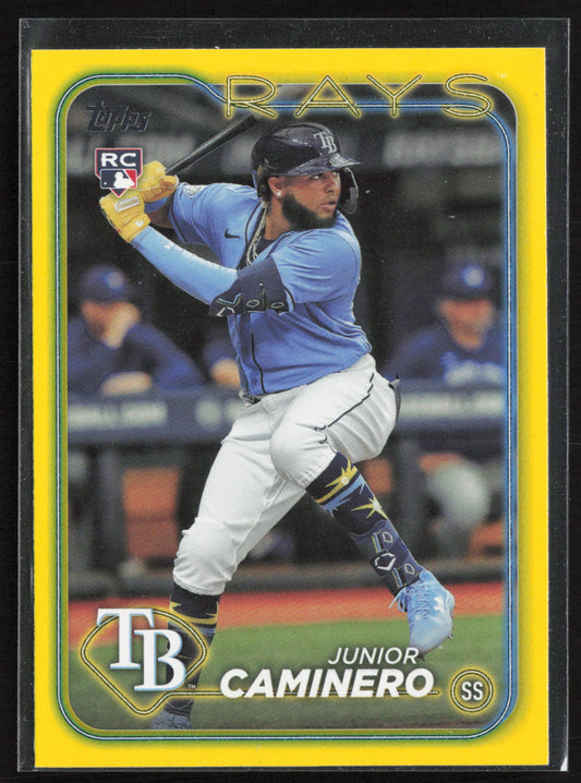 2024 Topps #628 Junior Caminero Yellow