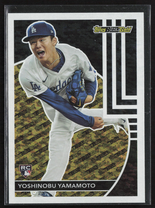 2024 Topps Update #BG-13 Yoshinobu Yamamoto Topps Black Gold