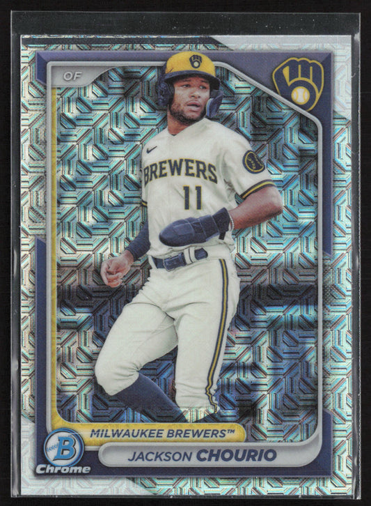 2024 Bowman #BCP-140 Jackson Chourio Chrome Prospects Mojo Refractors