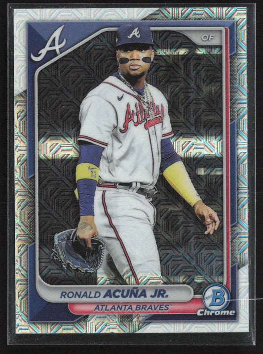 2024 Bowman #32 Ronald Acuña Jr. Chrome Mojo Refractors