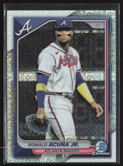 2024 Bowman #32 Ronald Acuña Jr. Chrome Mojo Refractors