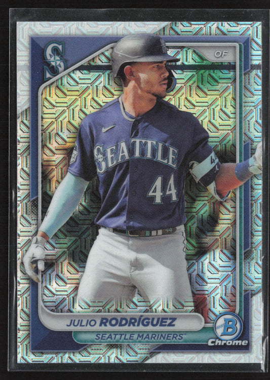 2024 Bowman #90 Julio Rodríguez Chrome Mojo Refractors
