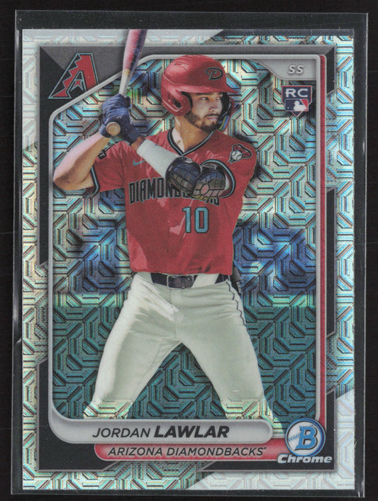 2024 Bowman #96 Jordan Lawlar Chrome Mojo Refractors