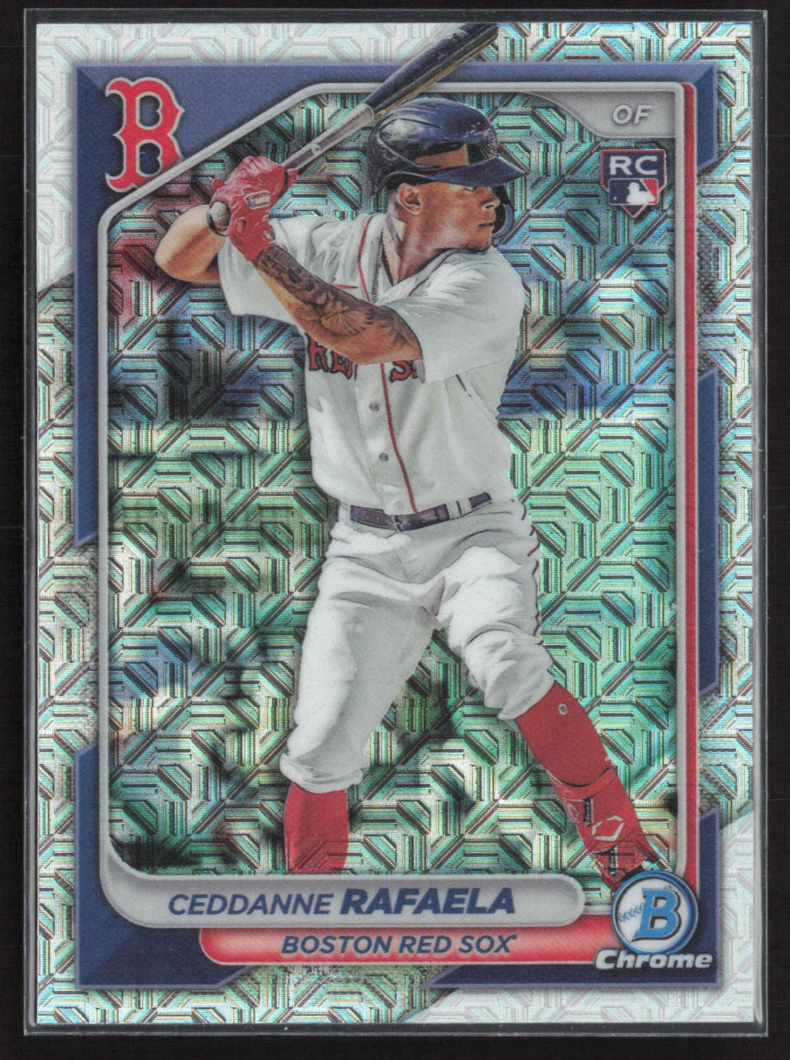 2024 Bowman #84 Ceddanne Rafaela Chrome Mojo Refractors