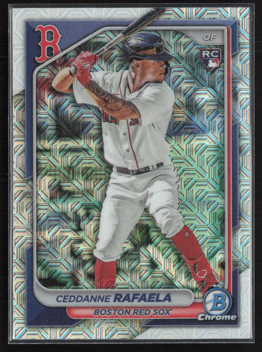2024 Bowman #84 Ceddanne Rafaela Chrome Mojo Refractors
