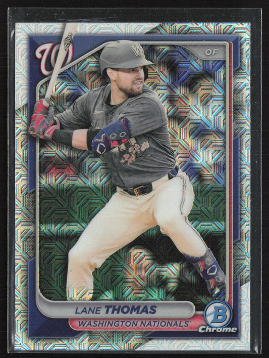 2024 Bowman Chrome #75 Lane Thomas Mojo Refractors