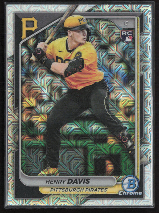 2024 Bowman Chrome #7 Henry Davis Mojo Refractors
