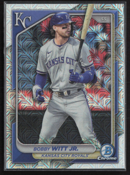 2024 Bowman Chrome #1 Bobby Witt Jr. Mojo Refractors