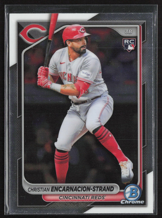 2024 Bowman Chrome #91 Christian Encarnacion-Strand Green Refractors #/99