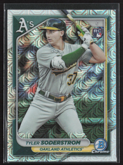 2024 Bowman #15 Tyler Soderstrom Chrome Mojo Refractors