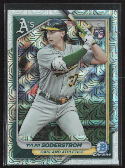 2024 Bowman #15 Tyler Soderstrom Chrome Mojo Refractors