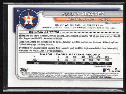 2024 Bowman Chrome #48 Yordan Alvarez
