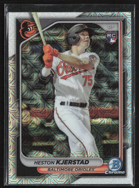 2024 Bowman #9 Heston Kjerstad Chrome Mojo Refractors