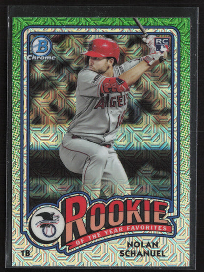 2024 Bowman Chrome #ROY-9 Nolan Schanuel Rookie of the Year Favorites