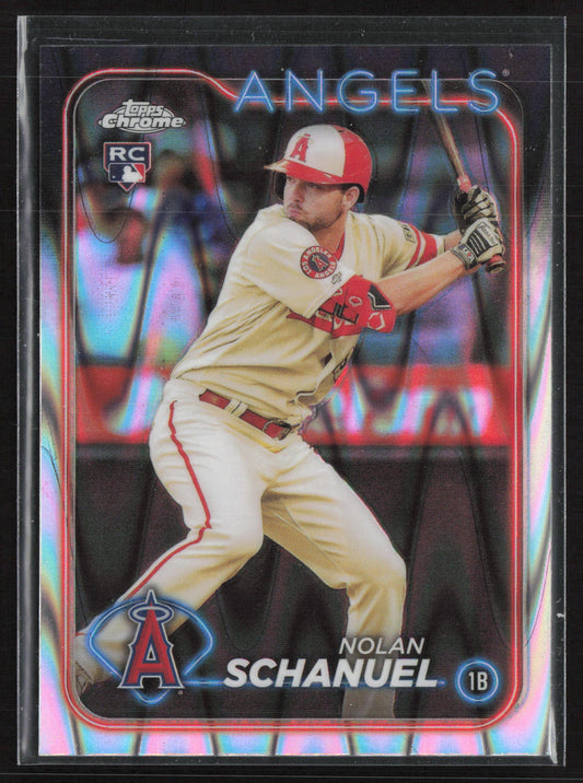2024 Topps Chrome #274 Nolan Schanuel Raywave Refractor