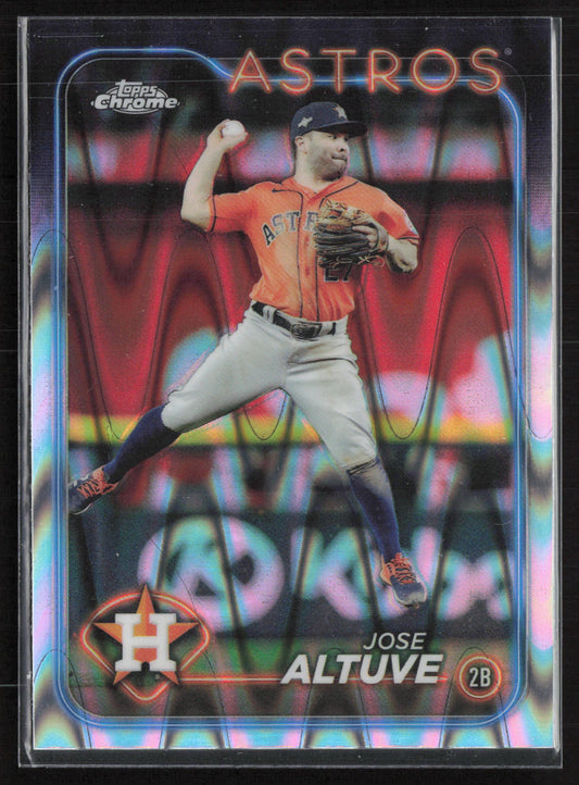 2024 Topps Chrome #58 Jose Altuve Raywave Refractor