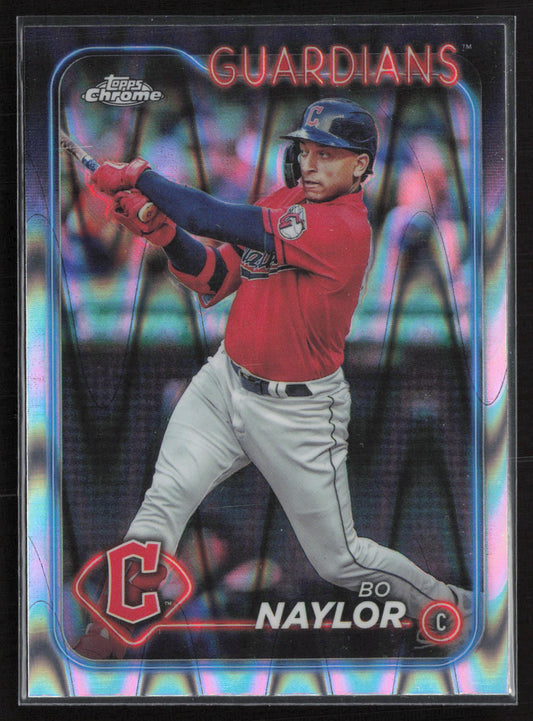 2024 Topps Chrome #158 Bo Naylor Raywave Refractors