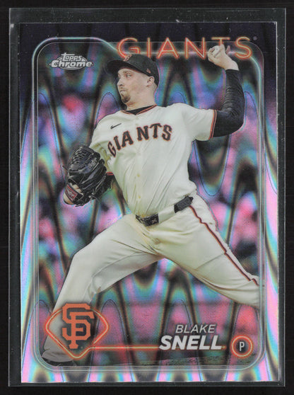 2024 Topps Chrome #218 Blake Snell Raywave Refractors