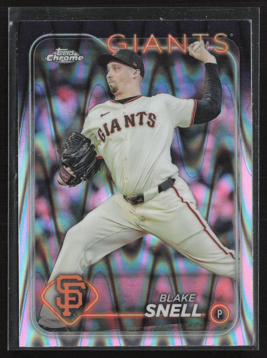 2024 Topps Chrome #218 Blake Snell Raywave Refractors