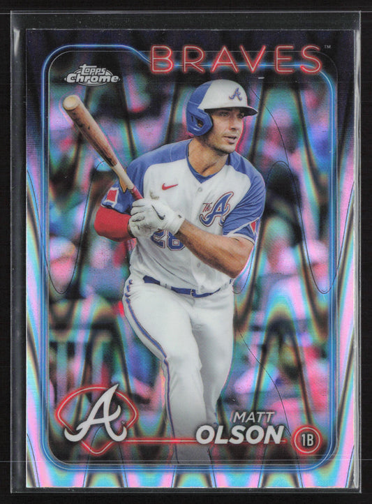 2024 Topps Chrome #23 Matt Olson Raywave Refractors