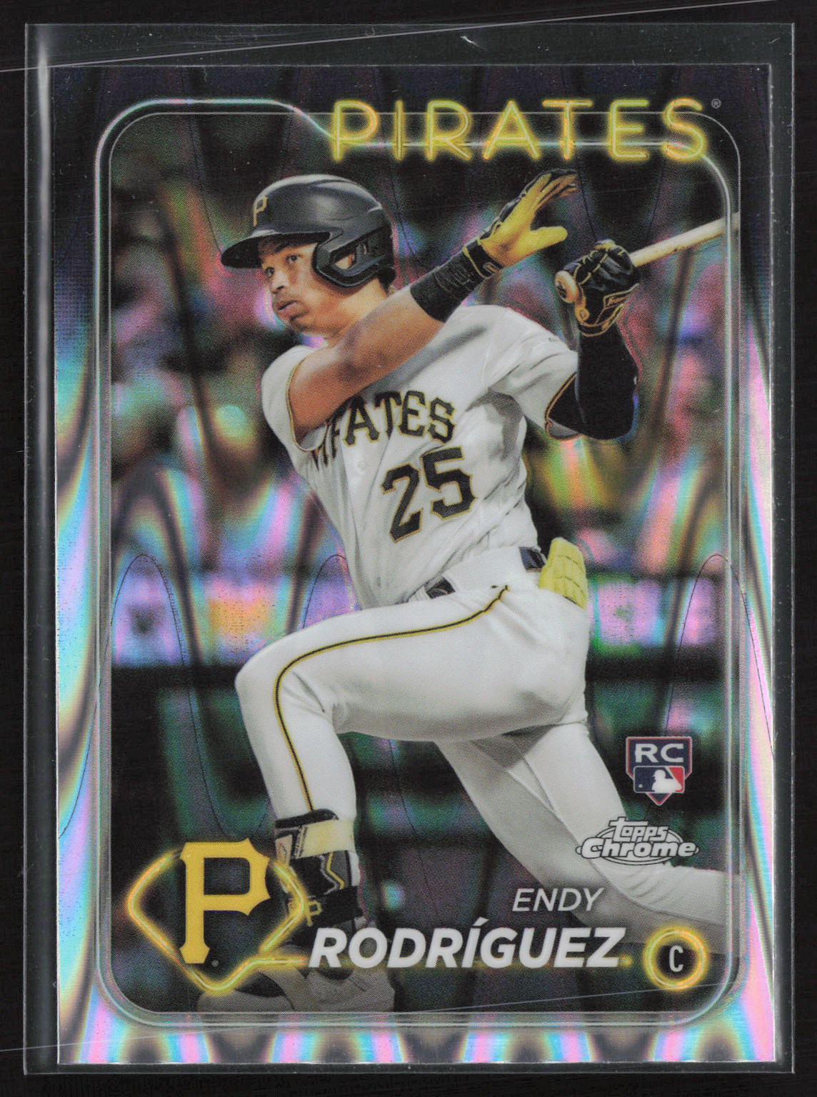 2024 Topps Chrome #295 Endy Rodríguez Raywave Refractors