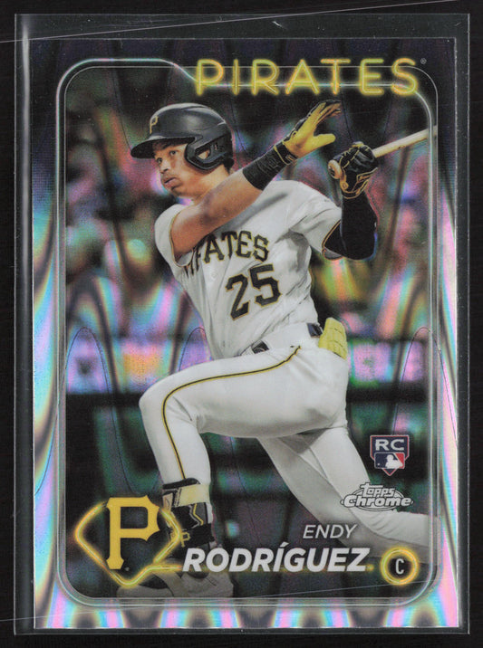 2024 Topps Chrome #295 Endy Rodríguez Raywave Refractors