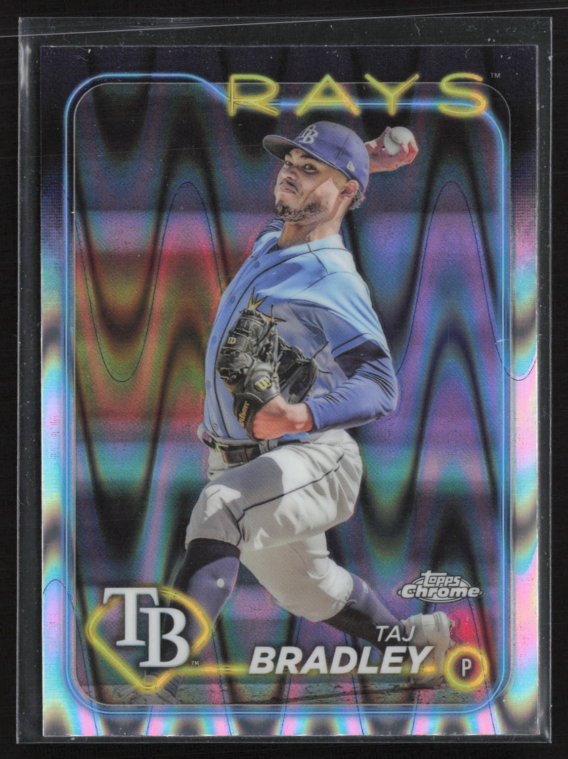 2024 Topps Chrome #83 Taj Bradley Raywave Refractors