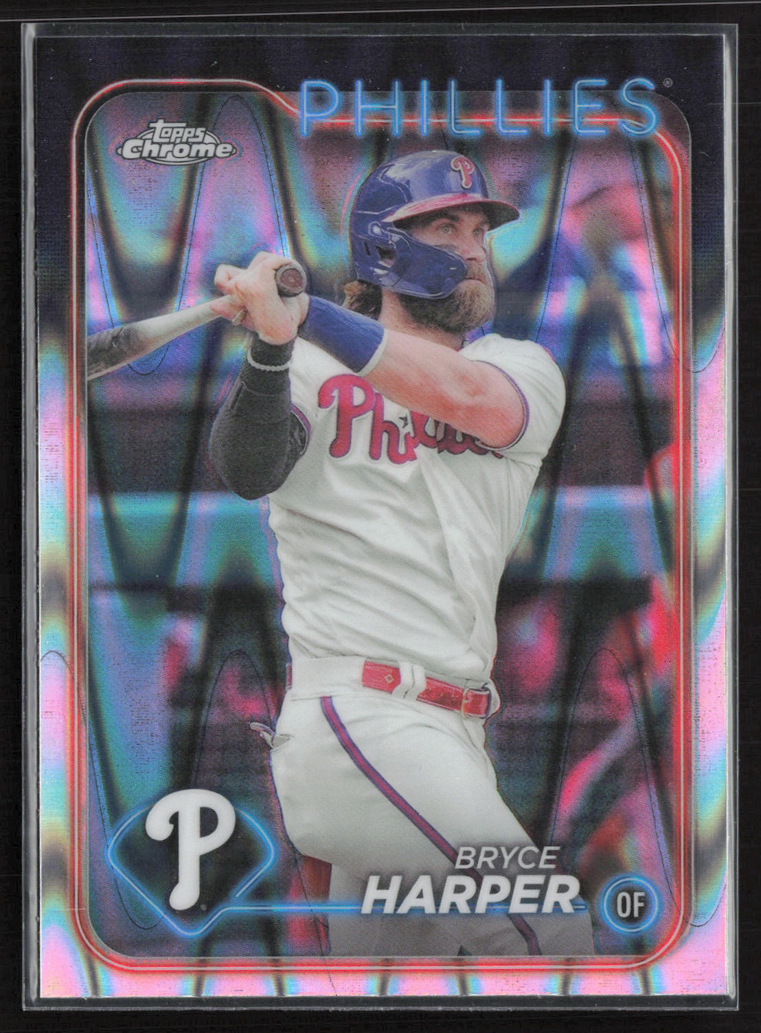 2024 Topps Chrome #62 Bryce Harper Raywave Refractors