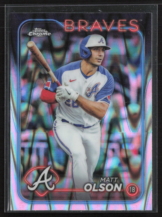 2024 Topps Chrome #23 Matt Olson Raywave Refractors