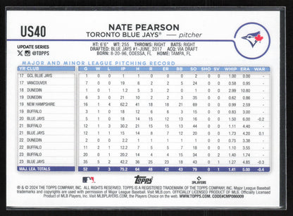 2024 Topps Update #US40 Nate Pearson Yellow