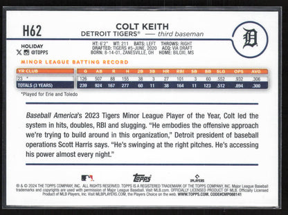 2024 Topps Holiday #H62 Colt Keith
