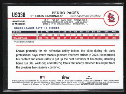 2024 Topps Update #US338 Pedro Pages