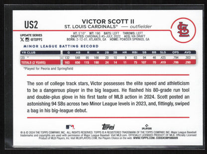 2024 Topps Update #US2 Victor Scott II