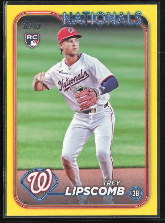 2024 Topps Update #US143 Trey Lipscomb Yellow
