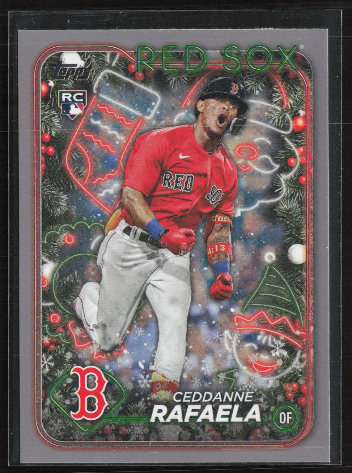 2024 Topps Holiday #H121 Ceddanne Rafaela Holiday Tree