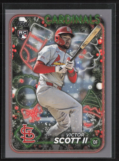 2024 Topps Holiday #H105 Victor Scott II Holiday Tree