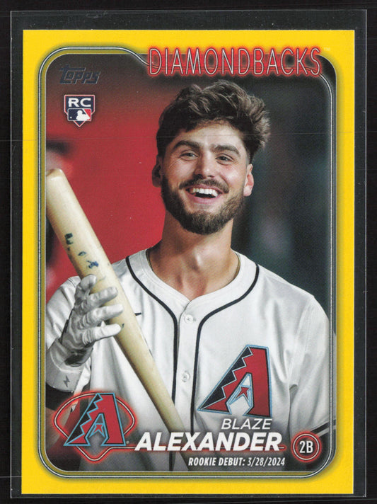 2024 Topps Update #US265 Blaze Alexander Yellow