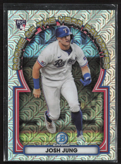 2023 Bowman #ROYF-9 Josh Jung Rookie of the Year Favorites Mojo Refractors