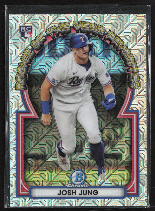 2023 Bowman #ROYF-9 Josh Jung Rookie of the Year Favorites Mojo Refractors