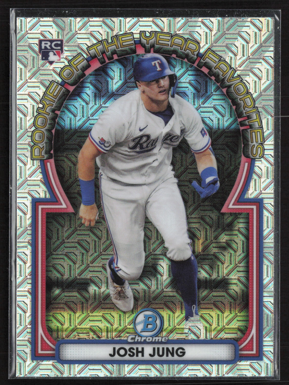 2023 Bowman #ROYF-9 Josh Jung Rookie of the Year Favorites Mojo Refractors