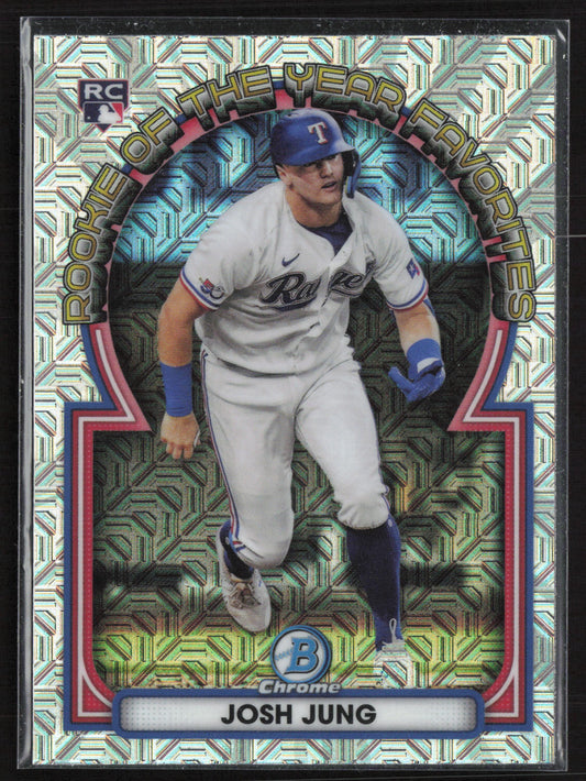 2023 Bowman #ROYF-9 Josh Jung Rookie of the Year Favorites Mojo Refractors
