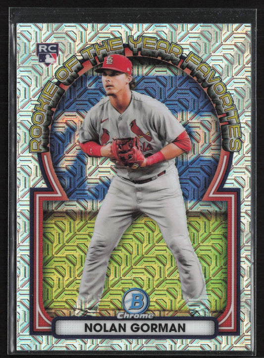 2023 Bowman #ROYF-5 Nolan Gorman ROY Favorites