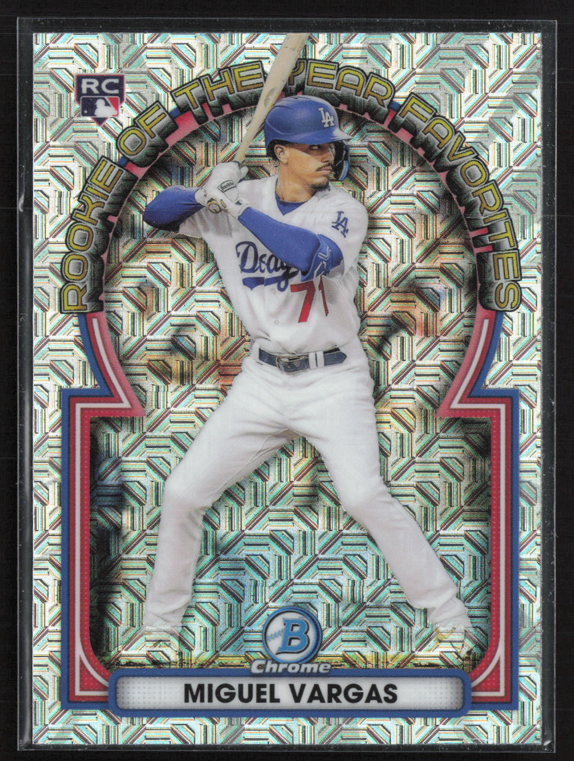 2023 Bowman Chrome #ROYF-12 Miguel Vargas ROY Favorites Mojo Refractors