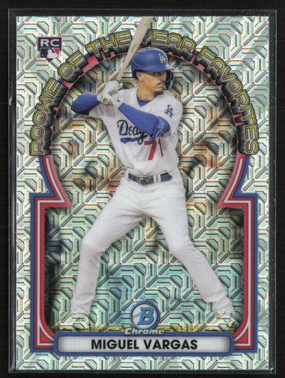 2023 Bowman Chrome #ROYF-12 Miguel Vargas ROY Favorites Mojo Refractors