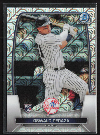 2023 Bowman #70 Oswald Peraza Mojo Refractors