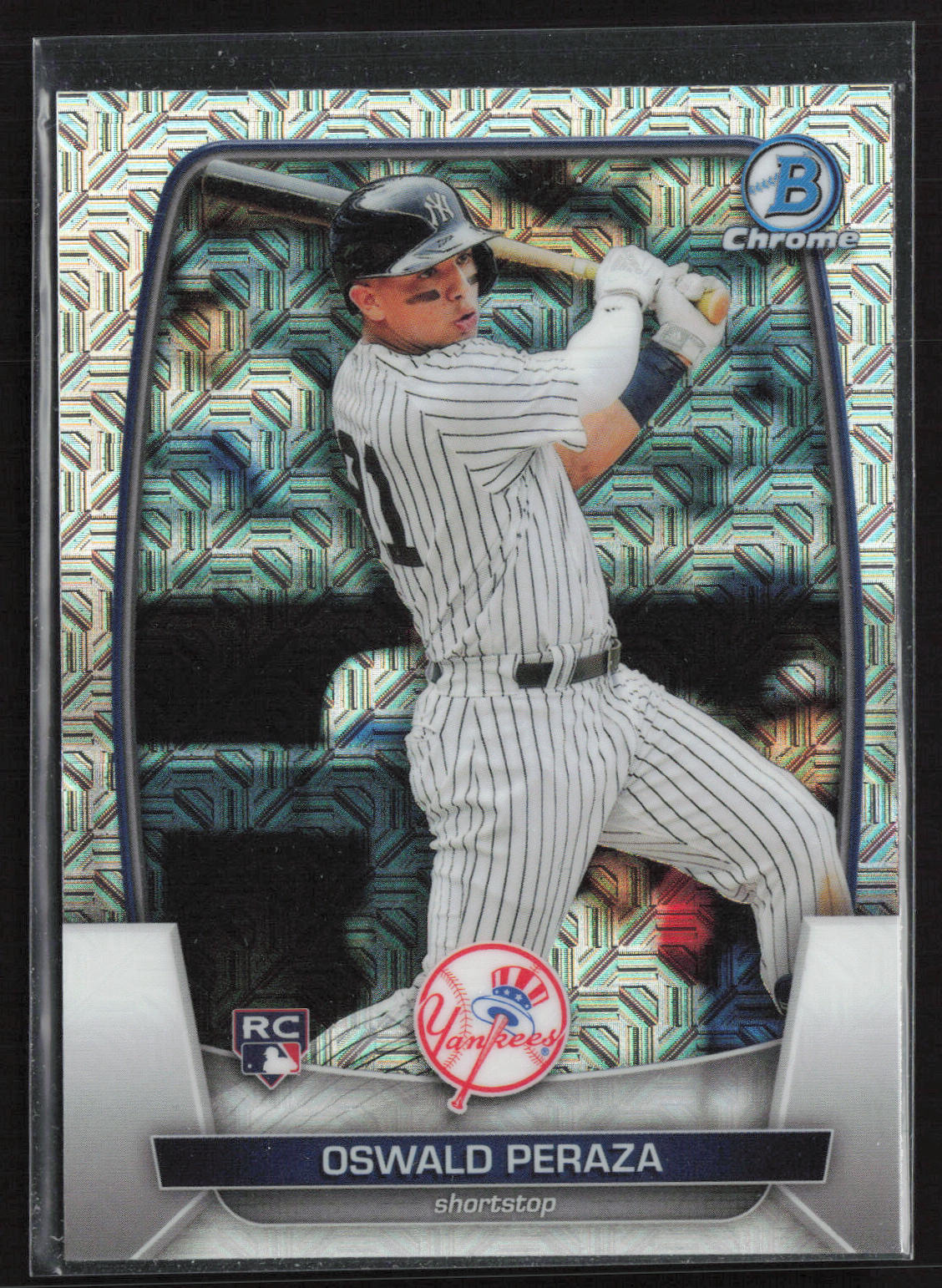 2023 Bowman #70 Oswald Peraza Mojo Refractors